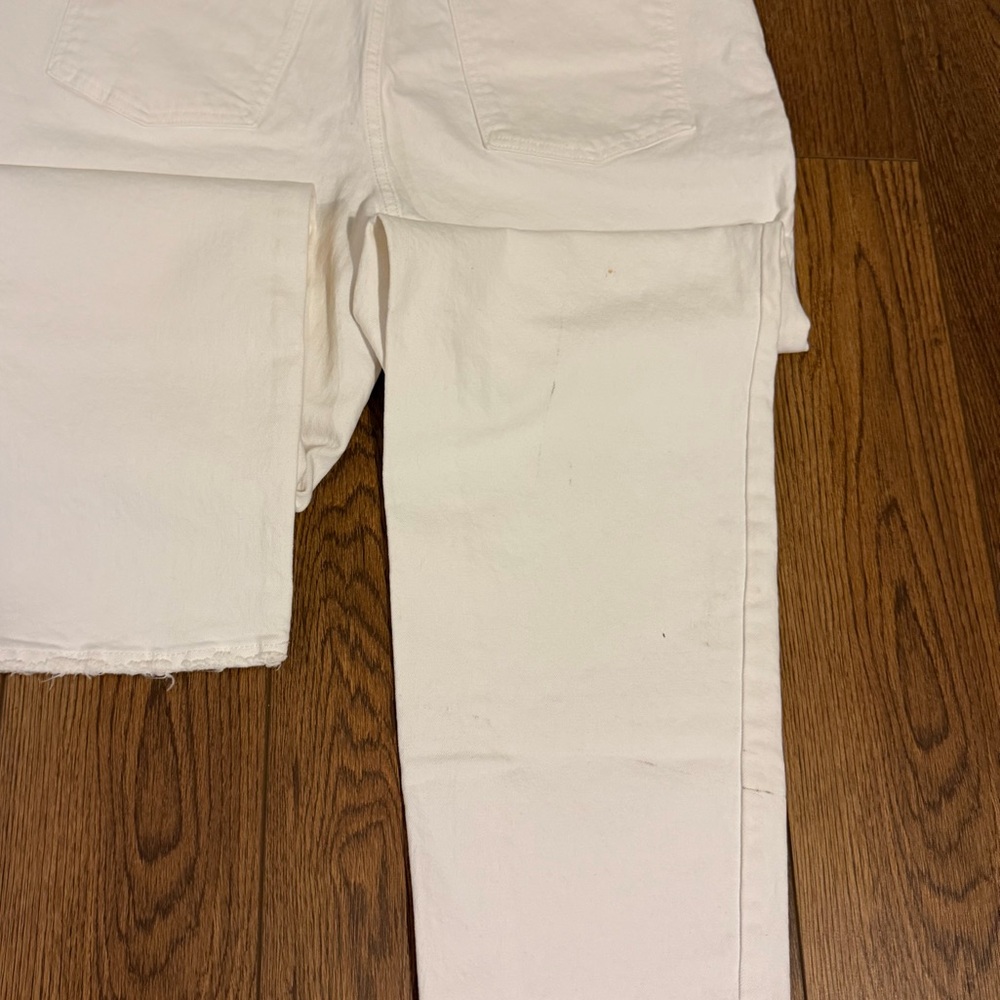 90’s vintage Straight Women's White Jeans. Regular length. - Picture 5 of 5